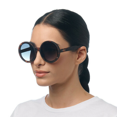 Okkia Monica OK014 CH-GR - CLASSIC HAVANA - Green Lens