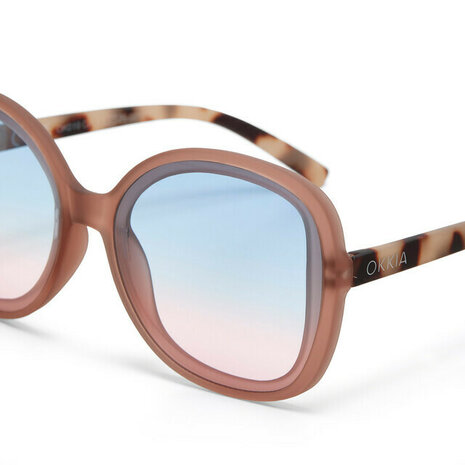 Okkia Anna OK019 PH-BP - PINK HAVANA - Blue Pink Lens