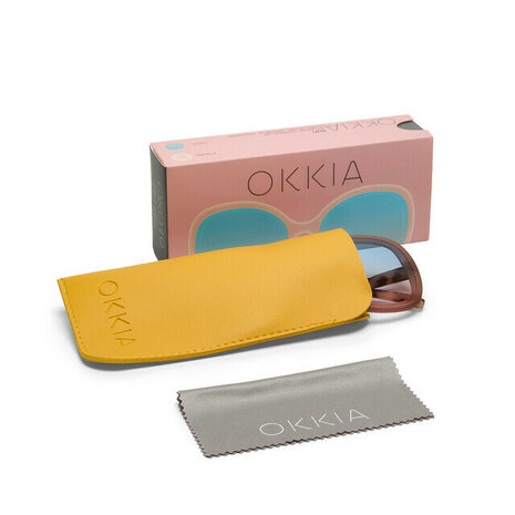 Okkia Anna OK019 PH-BP - PINK HAVANA - Blue Pink Lens