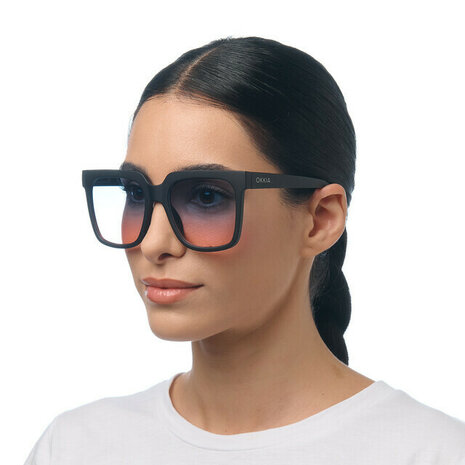 Okkia Roma OK040 BK-BP - BLACK - Blue Pink Lens