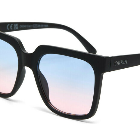 Okkia Roma OK040 BK-BP - BLACK - Blue Pink Lens