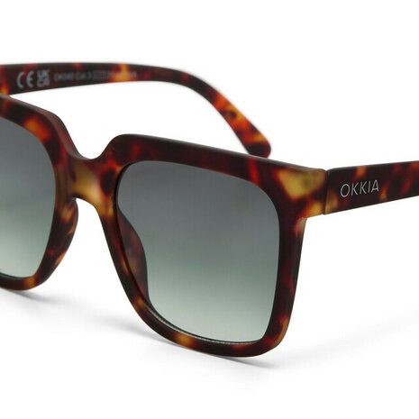 Okkia Roma OK040 CH-GR - CLASSIC HAVANA - Green Lens