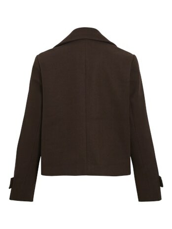 Vila visolo l/s short jacket/tes/2 Coffee Bean