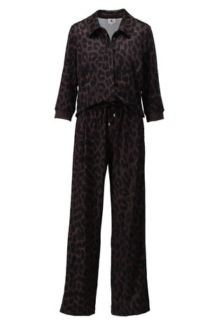 K-Design Jumpsuit met luipaardprint D321-P161