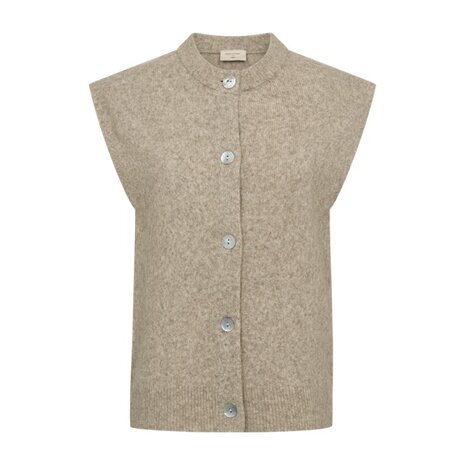 Freequent fqalpa-vest Silver Mink Melange