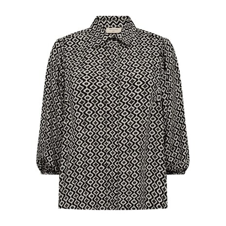 Freequent fqadney-shirt Moonbeam w. Black