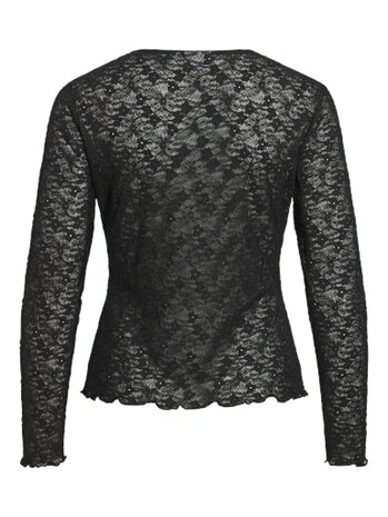 Vila vifay o-neck l/s top - noos Black Beauty