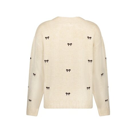 Geisha Pullover embro bowtie sand/dark brown 64538-23 sand/dark brown