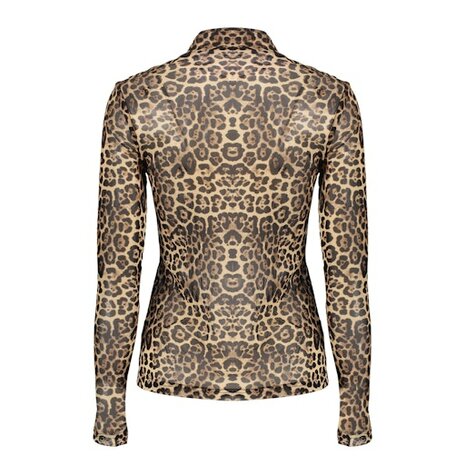 Geisha Top mesh turtle leopard sand/black 62582-14