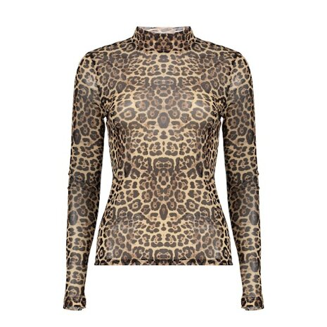 Geisha Top mesh turtle leopard sand/black 62582-14