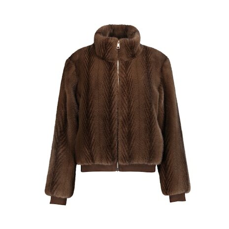 Geisha Jacket fake fur brown 69524-19 brown