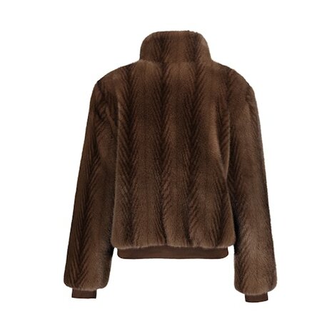 Geisha Jacket fake fur brown 69524-19 brown