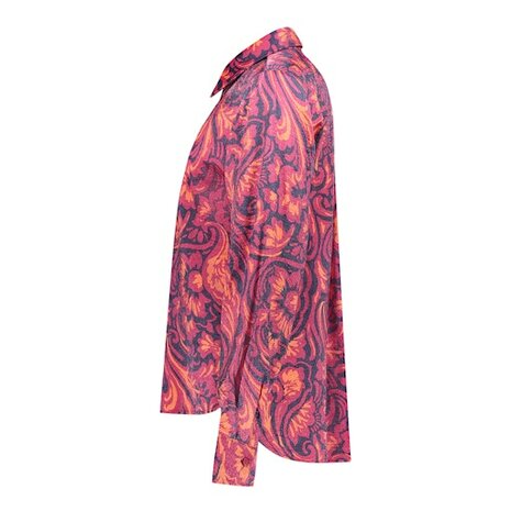 Geisha blouse navy/coral 63675-20