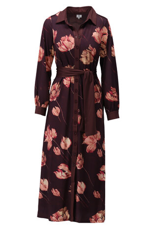 K-Design Maxi hemdjurk met bloemenprint D112-P149