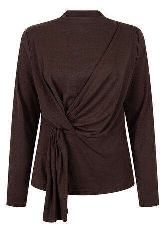 Tramontana Wrap Detailed Top Chocolate