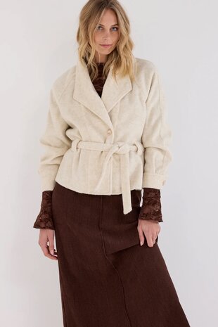Tramontana Jacket Selffabric Belt Snow