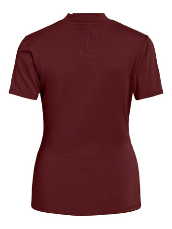 Vila vipinna highneck s/s top Winetasting
