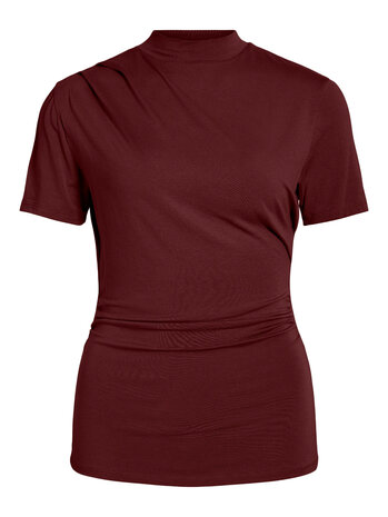 Vila vipinna highneck s/s top Winetasting