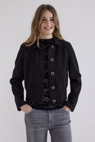 Tramontana Jacket Rib Bottom Black