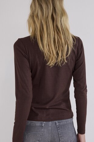 Tramontana Wrap Detailed Top Chocolate
