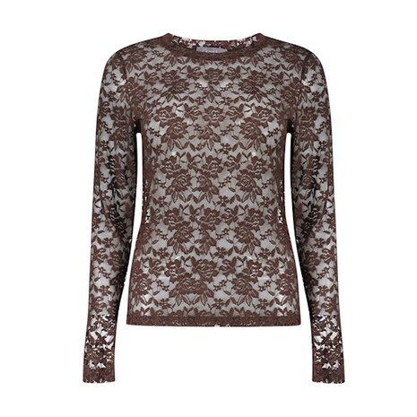 Geisha Top lace brown 62581-14 brown
