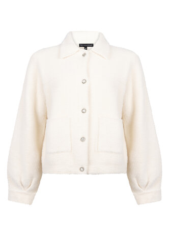 Tramontana Feather Yarn Jacket Snow