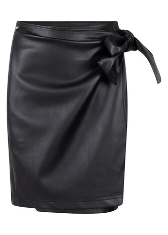 Tramontana PU Skirt Black