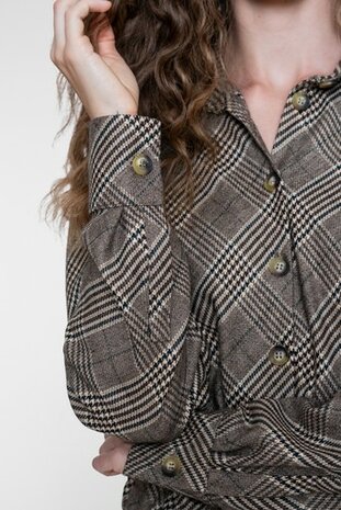 Geisha jacket brown/blue 65619-20 brown/blue