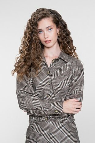 Geisha jacket brown/blue 65619-20 brown/blue