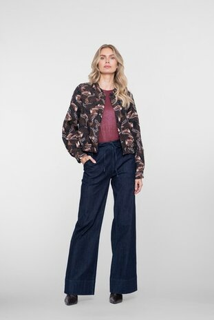 Geisha Jeans wide dark blue denim 61518-10 dark blue denim