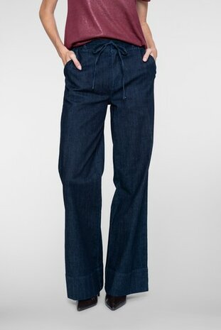 Geisha Jeans wide dark blue denim 61518-10 dark blue denim