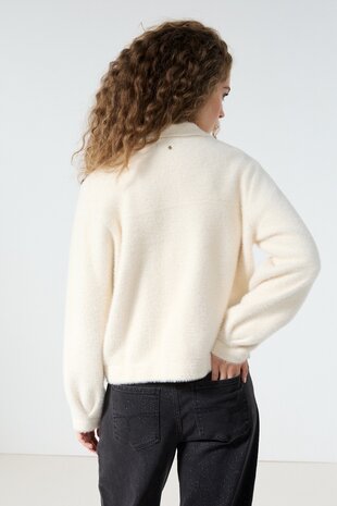 Tramontana Feather Yarn Jacket Snow
