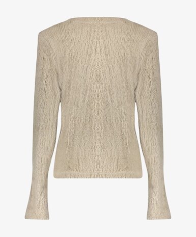 Geisha Cardigan with ruffles sand 64845-14 sand