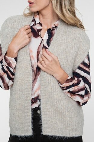 Geisha Gilet knitted  64534-29 Greige