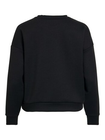 Vila visiffa sequin o-neck l/s sweat top Black Beauty