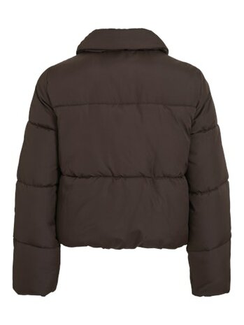 Vila vikarla new collar puffer jacket /otw Coffee Bean