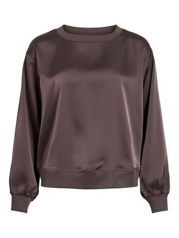 Vila viliso o-neck l/s top/1 Raisin