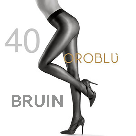 Oroblu Magie 40 den Bruin Negre Satin Tights