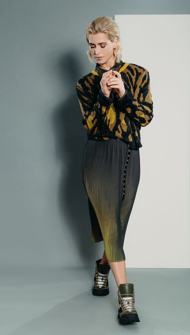 Poools Skirt Ombre Olive Night