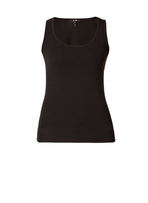 Yest Yamin basis top singlet lang zwart