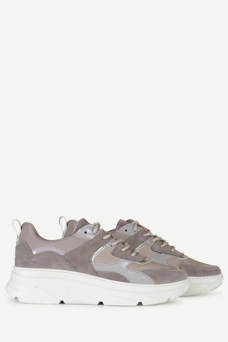 PS Poelman sneakers taupe stone leer