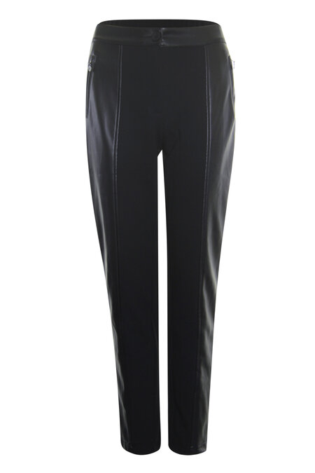 Poools  Pants With pu black