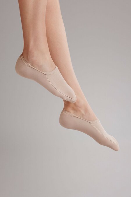 Cada Polyamide Sneakersok (2-pack) Huidskleur
