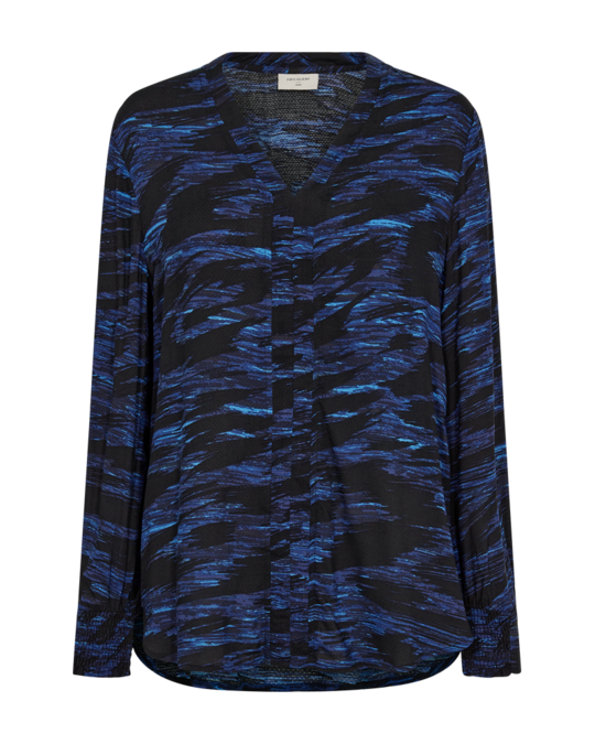 Freequent fqadney-blouse Twilight Blue w. Black