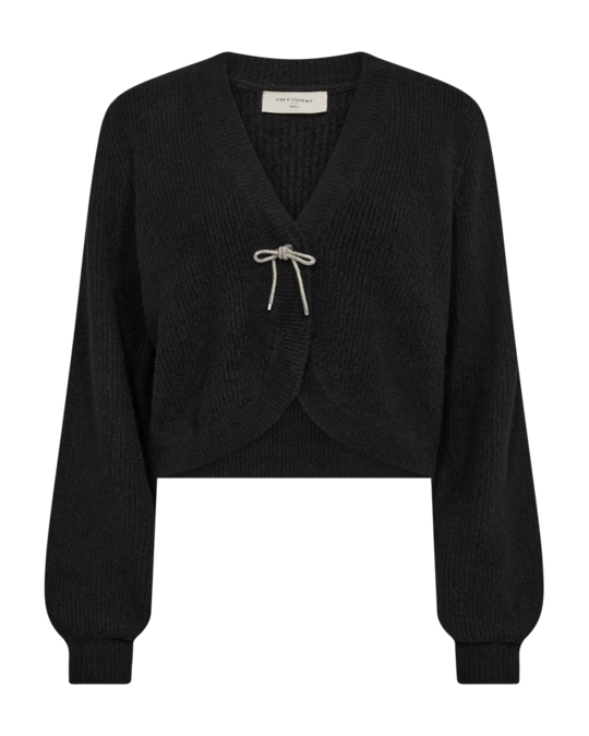 Freequent fqbowsy-cardigan Black