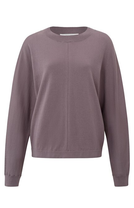 Yaya Sweater moonscape purple cotton