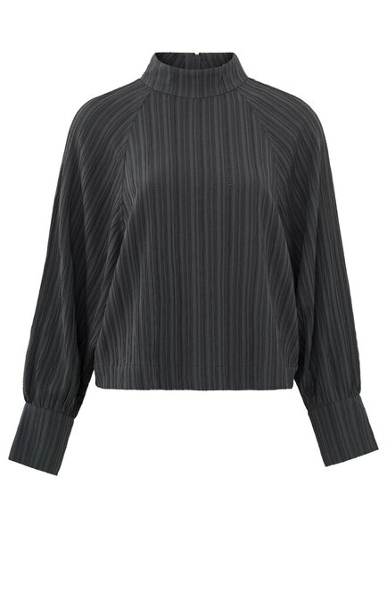 Yaya Jaquard batwing top phantom