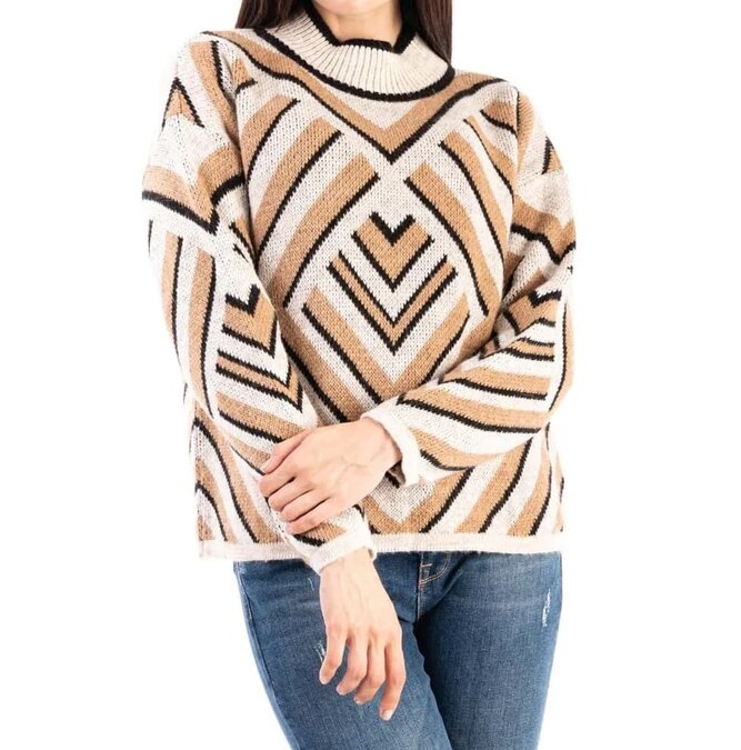 Paz Torras jersey tricot Camel I23961