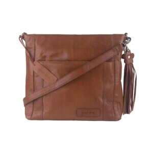 Bag2Bag Avola cognac lederen tas