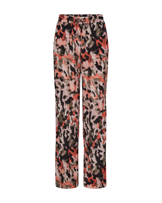 Freequent fqlexey-pants Black w. Hot Coral
